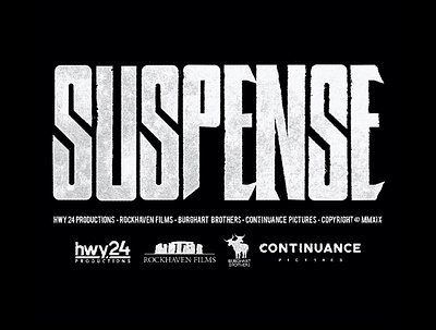 Suspense short film logo design grunge horror suspense type typography
