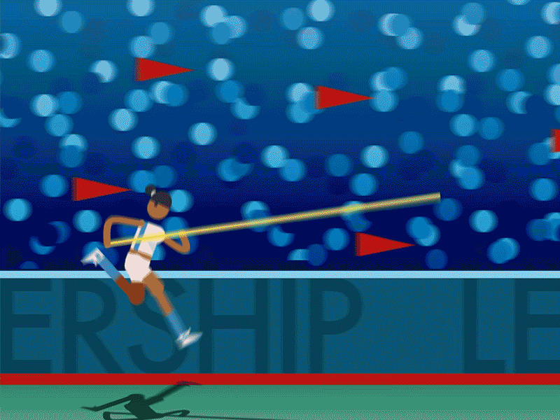 Pole Vaulter animation illustration pole vaulter sports track
