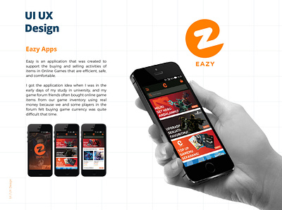 Eazy prototype UI/UX design app apps design ux