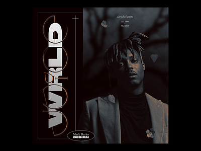 R.I.P. Juice WRLD custom font custom type design graphic design icon illustration photoshop poster typography vector