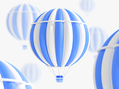 edb baloon 3d illustration render