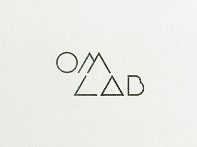 Om lab logo branding geometric identity logo