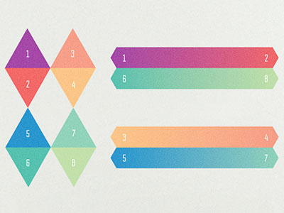 Colors and gradients for Om lab identity project colors gradient identity