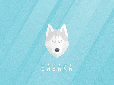 Sabaka dog flat logo teaser