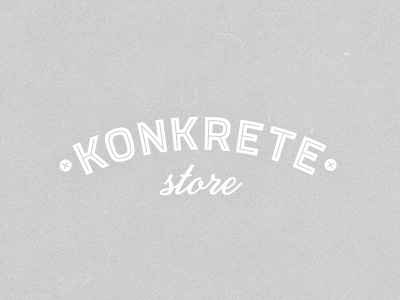 Konkrete apparel identity konkrete logo store white