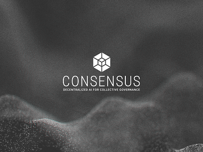 Consensus Sign and Logotype ai blockchain governance logo sign