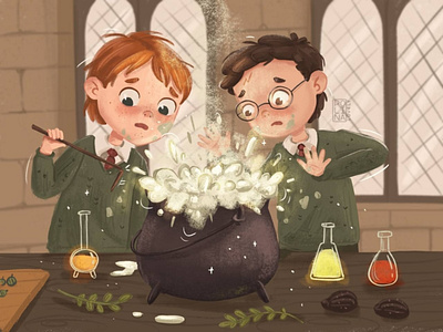 Harry Potter. Development of illustrations characterdesign childhood childrenart harrypotter illustration kids