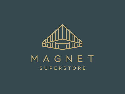 Magnet Superstore Brand Identity branding creative design flat graphic graphic design logo logos mall minimal olivia pentagram supermall superstore vector