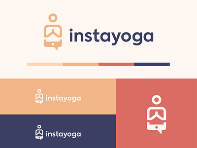 Instayoga Logo Design branding calm chris design graphic logo logoinspiration minimal olivia pentagram vector wellness yoga yogalogo