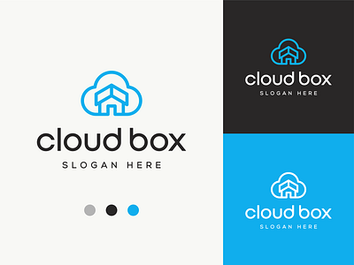 Cloud Box Logo Design branding chris cloud cloudhouse cloudlogo design digital graphic graphic design graphic design houselogo illustration logo logos minimal olivia pentagram tech vector