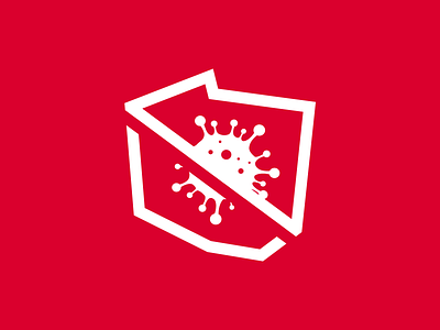 Logo - Poland is fighting the coronavirus (Covid-19) branding corona coronavirus covid 19 covid19 design icon identity logo logodesign minimal poland vector virus