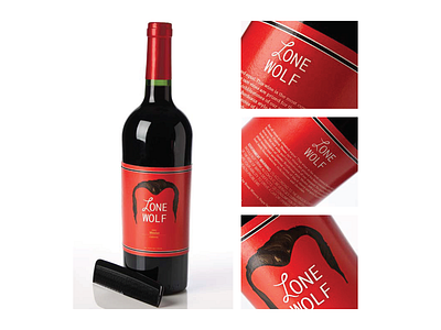Portfolio: Student Wine Label Project graphic design laverne shirley product design red wine wine bottle