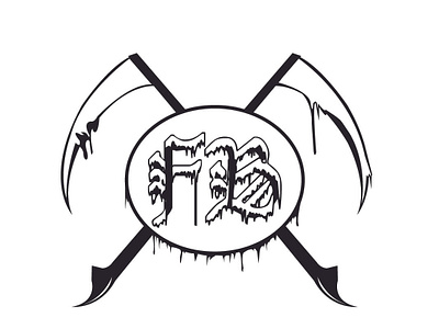 Frost Bite Logo branding graphic design lettering logo metal band music industry
