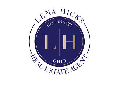 Real Estate Logo - Lena Hicks design logo typogaphy