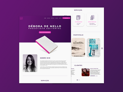 débora de mello | website and portfolio design figma minimal ui ux web webdesign