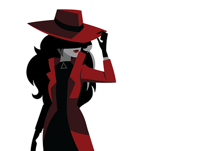 Carmen Sandiego carmen sandiego character highlight illustration minimal woman
