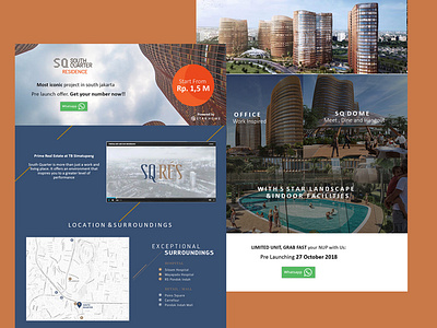South Quarter Landing Page branding web web design
