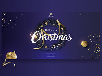 Christmas concept christmas concept creative creativity design holidays landingpage magic new year product uiux webdesign