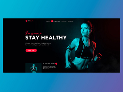 Fitness concept concept creative creativity design fitness health product uiux uxdesign webdesign