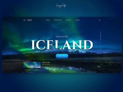 Iceland concept creativity design firstscreen iceland product travel uiux webdesign world