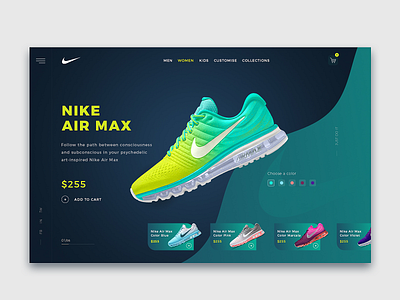 Nike Air Max Home Page Concept