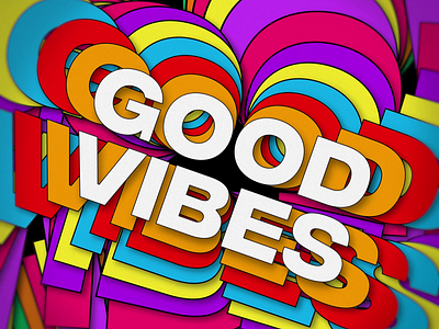 Good Vibes graphic design motion graphics ui