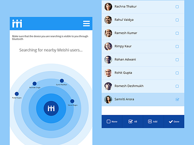 Meishi Android Phonebook App UI/UX Design android app calling clean design flat mobile phone photoshop prototype ui ux