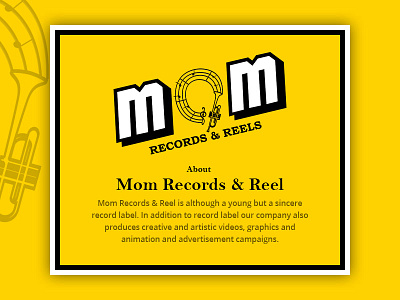 Mom Records & Reels Musical Emailer daily ui email emailer mailchimp music newsletter records web