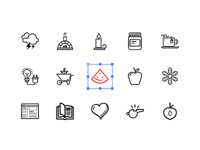 Line and Solid Icons Design complex icon illustration illustrator latest line logo photoshop sketchapp solid vector