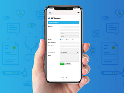 Patient Form Mobile App UI app daily ui design form form design icon interface ios iphone mobile patient rebound ui user interface ux