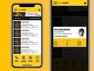Scanpoint Events iOS Application