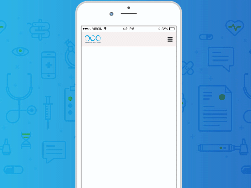 Patient Form Mobile App UI - Animated