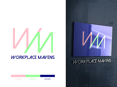 Workplacemavens Logo agency brand identity branding design identity logo logo design tech typography