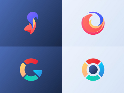 BROWSERS rebranding firefox google logo logodesign rebranding ucbrowser