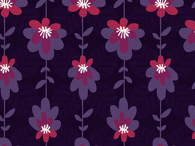 Moody Violets - Pattern pattern design