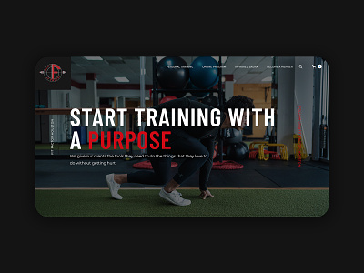 Fitness Website Homepage