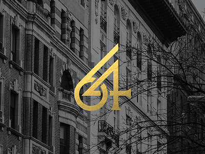 64 East Village branding gold