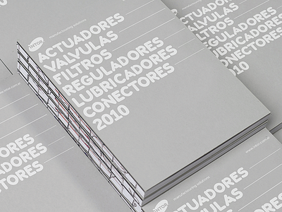 INTOR - Technical catalog clean grey plain print type typography