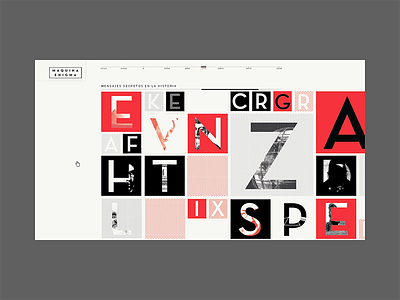 Enigma machine - Interactive website design enigma interactive machine ui ux web