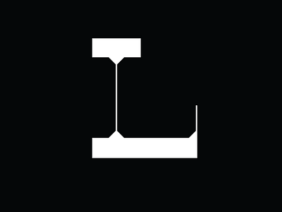 Type - L 36days 36daysoftype black flat l lettering type typography