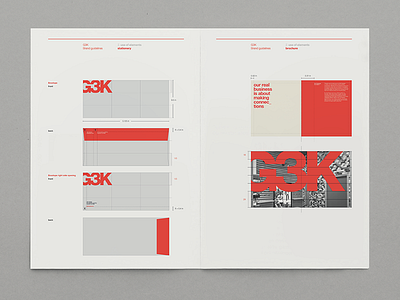 Style Guide - G3K brand brand guidelines branding design flat guide guideline identity print red stationary style