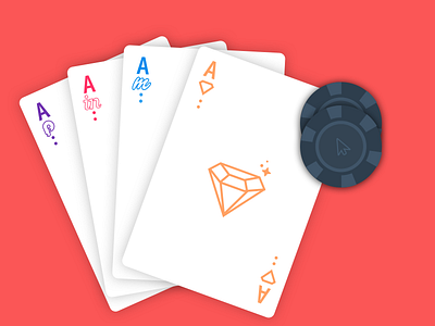 Four of a Kind cards design tools invision marvel poker poker chips principle prototyping sketch