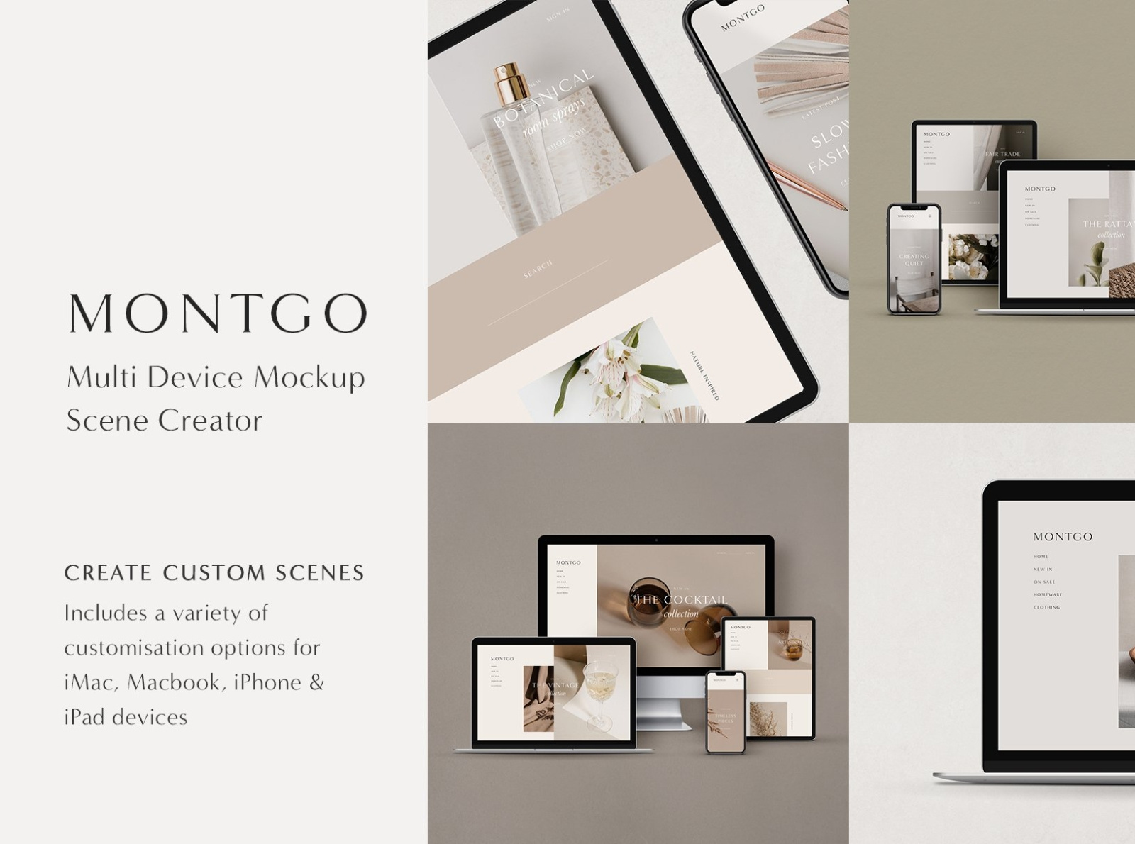 Download Multi Device Mockup Scene Creator By Interior Design On Dribbble PSD Mockup Templates