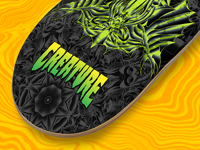 Creature Graphic Freakout Submission: Tail close up applepencil creature graphic freakout creature skateboards design design contest grain shading halftone illustration ipad juxtapoz mag procreate psychedelic symmetry truegrittexturesupply