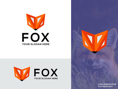 Creative Colorful Fox Head Branding Logo Design