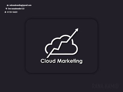 Cloud Marketing Logo branding business cloud computing concept connection consulting creative design finance financial illustration investment logo marketing marketing logo success vector