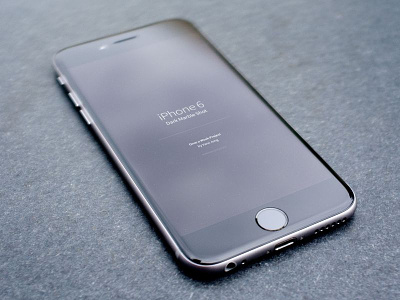 iPhone 6 PSD - Dark Marble Shot