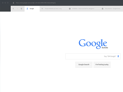 Chrome Redesign browser chrome concept desktop app minimal modern redesign simple ui design