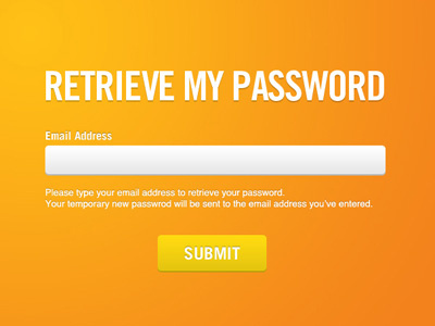 Retrieve Password Form Page