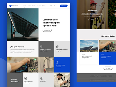 UI / UX Home - Industronic